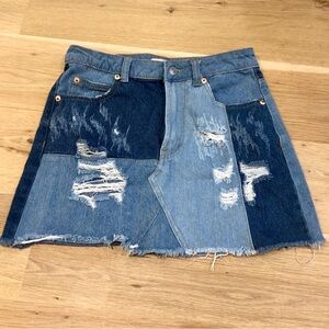 Denim Mini Skirt